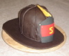 Fire Helmet Cake