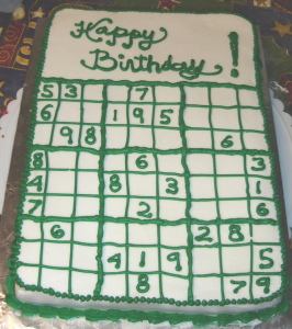 Sudoku Cake
